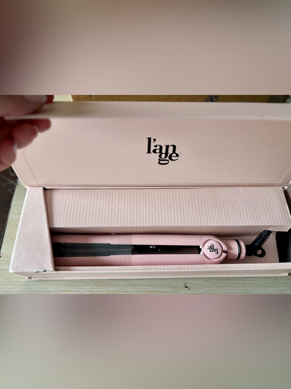 Lange Blush Ceramic One Pass Flat Iron